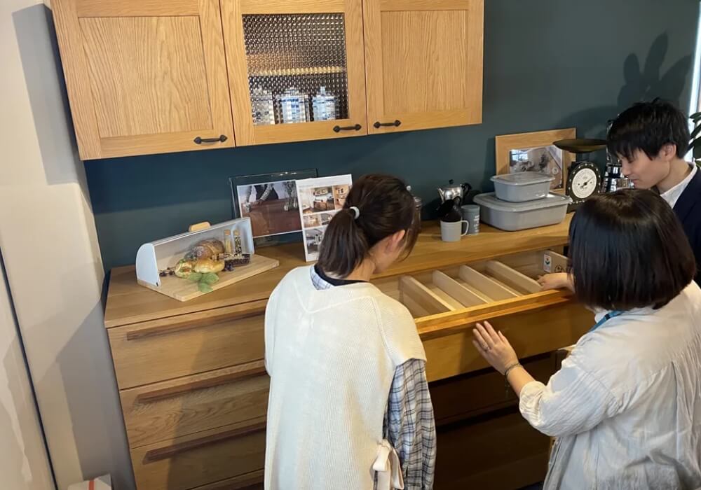 大きさ、素材を体感