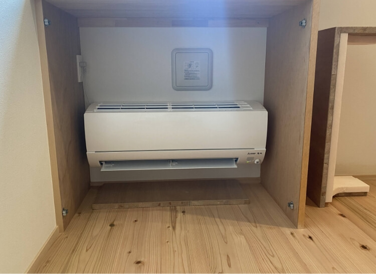 床下エアコンの設置例