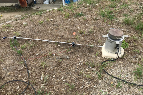 京田辺市にて地盤調査の立ち合い