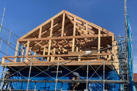 吹田の家　地鎮祭から上棟まで