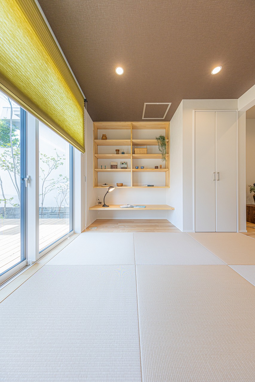 大阪狭山市、河内長野市、富田林市、堺市、和泉市で和室学習スペース付きの住宅はリーフアーキテクチュア