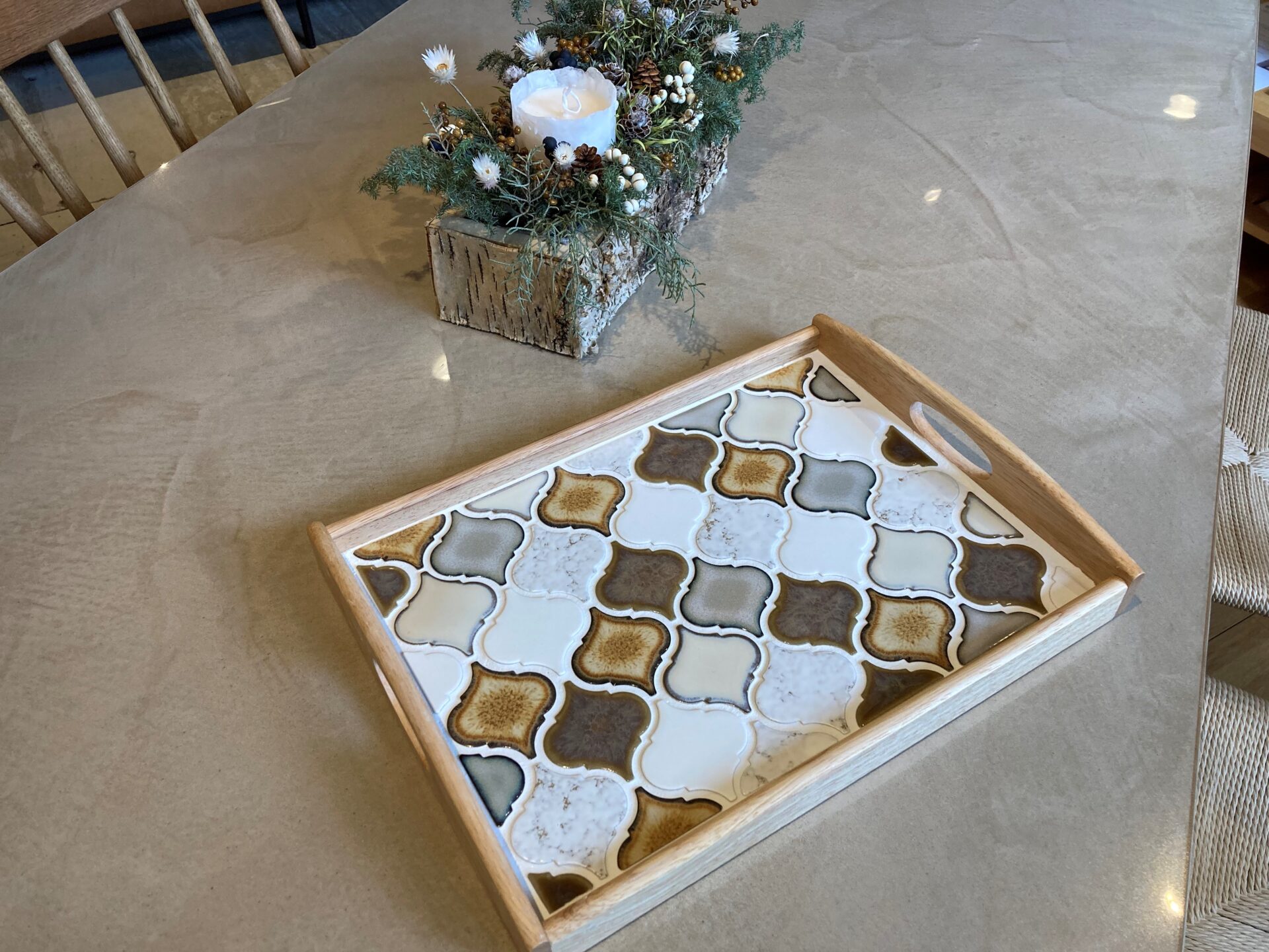 リーフDIY女子部とつくるコラベルタイルトレーのワークショップを開催します！