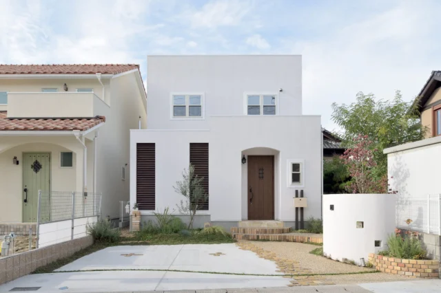 外で過ごしたくなるプライベートテラスのある家　のイメージ