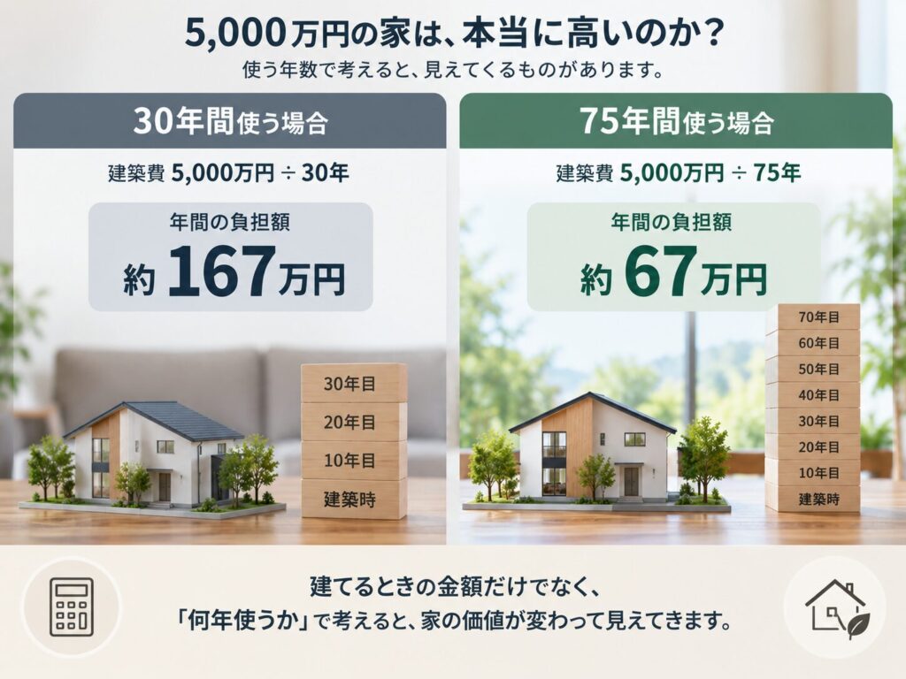 5000万円の家は本当に高いのか|大阪でインテリアにこだわる高性能住宅はリーフアーキテクチャ
