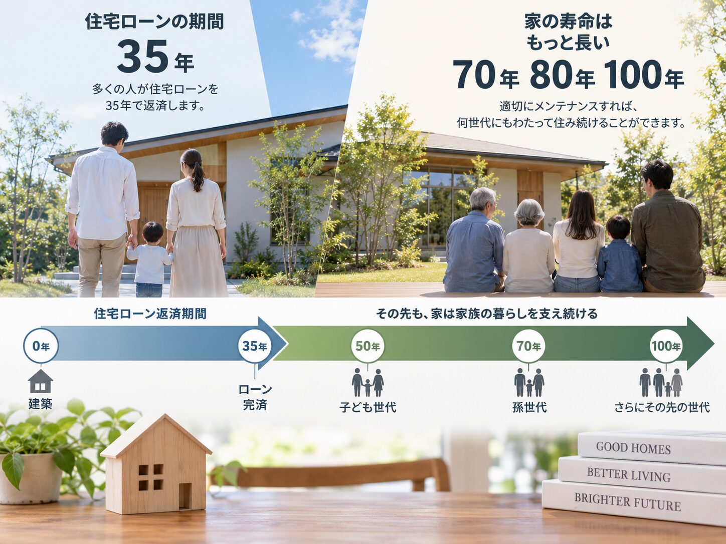 住宅ローンの金利が上がった今だからこそ家の寿命を考える|大阪でインテリアにこだわる高性能住宅はリーフアーキテクチャ