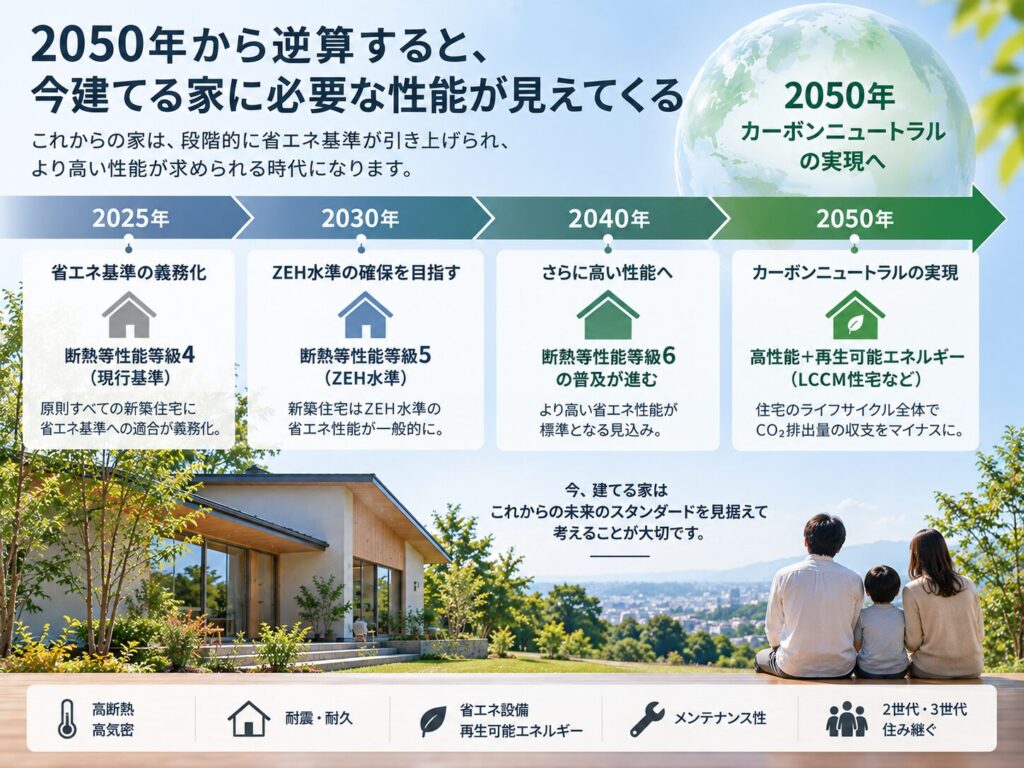2050年から逆算した家づくり|大阪でインテリアにこだわる高性能住宅はリーフアーキテクチャ